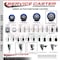 Service Caster Assure Parts 190PUBPRC4P Replacement Caster Set with Brakes, 4PK ASS-SCC-SQ20S514-PPUB-BLUE-TLB-34-4 - alternate 3